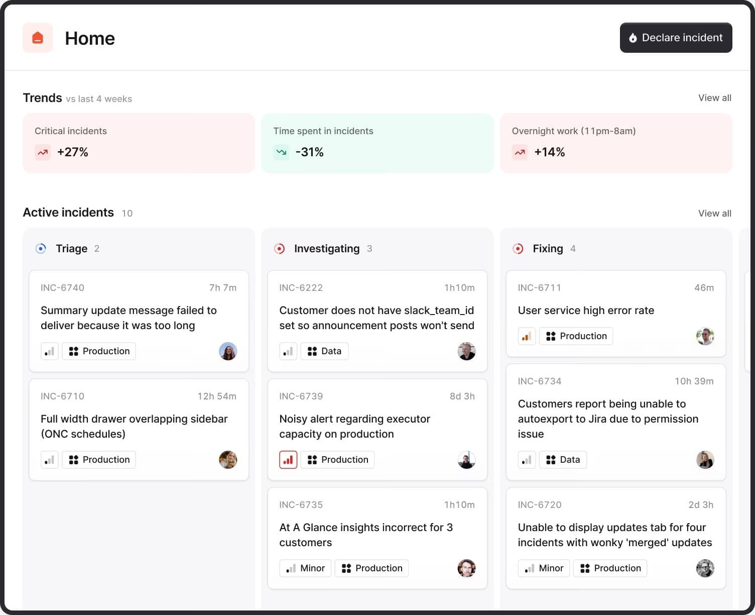 incident.io homepage