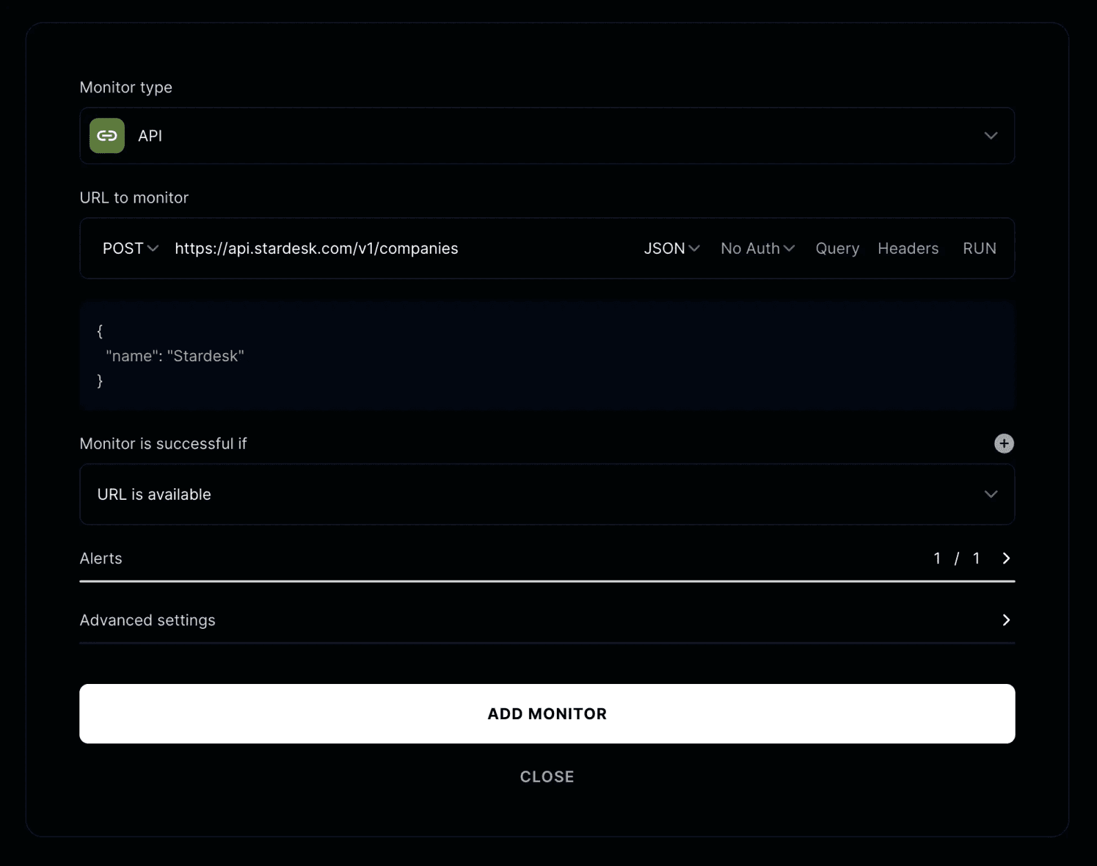 Instatus uptime monitoring